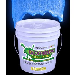 Wholesale Glominex Glitter Glow Paint Gallon - Blue