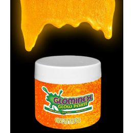 48 Pieces Glominex Glitter Glow Paint 2 Oz Jar - Orange - LED Party Supplies