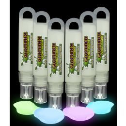 12 Wholesale Glominex Glow Paint 1 Oz Tubes - Invisible Day Assorted 6ct