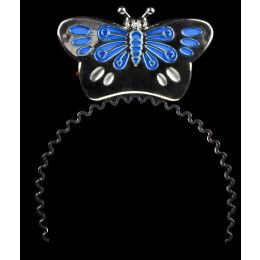 144 Wholesale Led Flashing Butterfly Headband