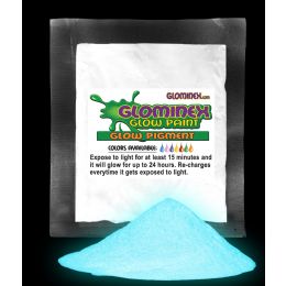 48 Wholesale Glominex Glow Pigment 1 Oz - Invisible Day Aqua