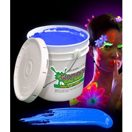Wholesale Glominex Glow Body Paint 128oz Bucket - Blue