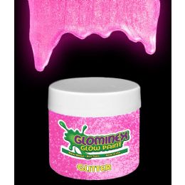 48 Wholesale Glominex Glitter Glow Paint 2 Oz Jar - Pink