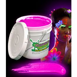 Wholesale Glominex Glow Body Paint 128oz Bucket - Pink