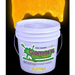 Wholesale Glominex Glitter Glow Paint Gallon - Orange