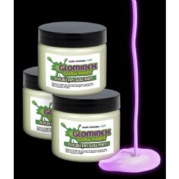 72 Wholesale Glominex Glow Paint 1 Oz Jar - Invisible Day Purple