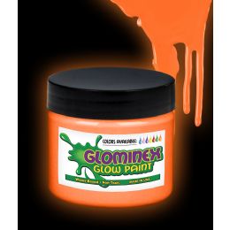 6 Wholesale Glominex Glow Paint Pint - Orange
