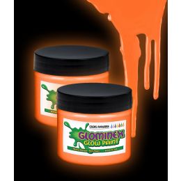 48 Wholesale Glominex Glow Paint 2 Oz Jar - Orange