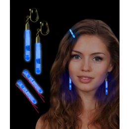 288 Wholesale Glow Hair Pins And Earrings Set - Blue