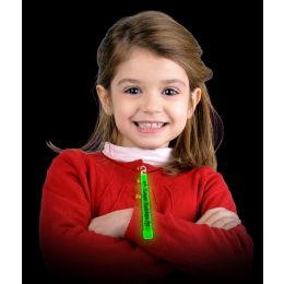 20 Wholesale 6 Inch Happy Holidays Glow StickS- Green