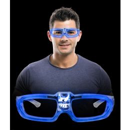 144 Wholesale Led Sound Activated Eye GlasseS- Blue