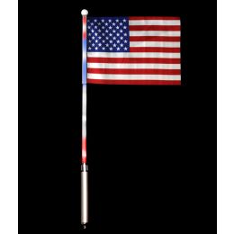 24 Wholesale Led Usa Flag - 6in X 4in - 6ct