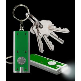 1000 Pieces Led Flat Flashlight Key ChaiN- Green - LED Party Supplies