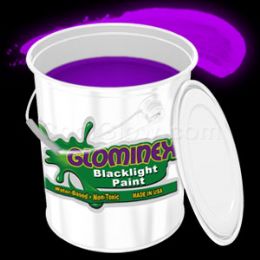 Glominex Blacklight Uv Reactive Paint Gallon - Purple - LED Party Supplies