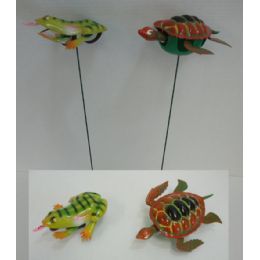 60 Pieces Yard Stake [frog/turtle] - Wind Spinners