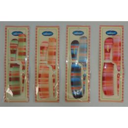 36 Wholesale 2pc Multicolor Comb Set