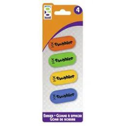 48 Wholesale 4-Ct Stubbies Erasers