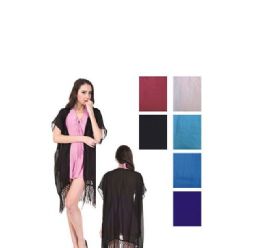 72 Pieces Chiffon Solid Cover up - Womens Swimwear