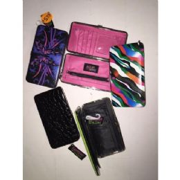 48 Pieces Ladies Hard Case Wallet (assorted Prints) - Wallets & Handbags