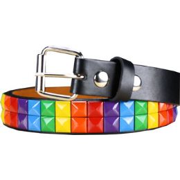 72 Pieces Kids Studded Belts Colorful - Kid Belts