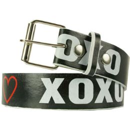 36 Pieces Xoxo Printed Belt - Womens Belts