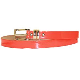 72 Pieces Plain Orange Belt - Womens Belts