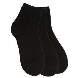 180 Wholesale Women's Tipi Toe Black Ankle Socks