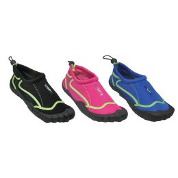 30 Pairs Woman's Aqua Shoes With Footie - Women's Aqua Socks
