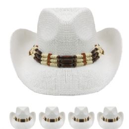 24 of White Cowboy Hat With Beading