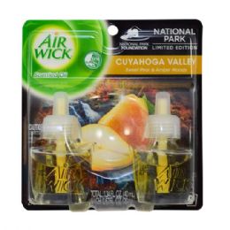 24 Pieces Airwick Scented Oil 2pk Sweet Pear & Amber Woods - Air Fresheners
