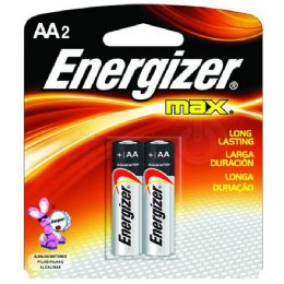 36 Wholesale Energizer AA-2 E91b2 Alkaline Card Of 2