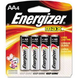 24 Pieces Energizr AA-4 E91b4 Alkaline Card Of 4 - Batteries