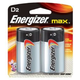 24 Wholesale Energizer D-2 E95b2 Alkaline Card Of 2