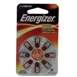 12 Wholesale Energizer Hearingaid Batteries Az312-8 8pk