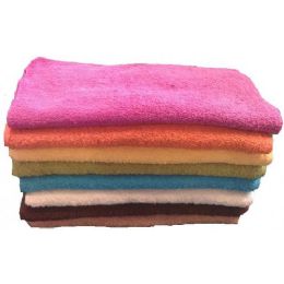288 Wholesale 12x12 Heavy Fancy Wash Cloth 1.5lB- Asst Colors.