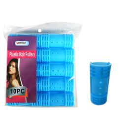96 Pieces 10 Piece Plastic Hair Roller - Hair Rollers
