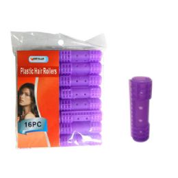96 Pieces 16 Piece Plastic Hair Roller - Hair Rollers