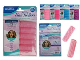 96 Units of 12 Piece Cling Hair Rollers - Hair Rollers