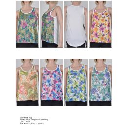 72 Wholesale Womens Fashion Tank Top Assorted Colors And Sizes