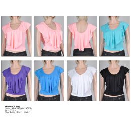 72 Wholesale Womens Fashion Top Assorted Colors And Sizes