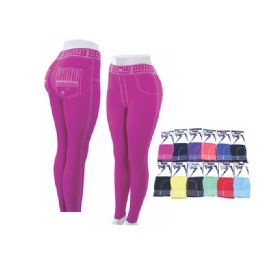 120 Wholesale Womens Fashion Legging Assorted Color And Size