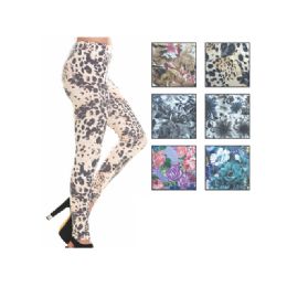 48 Wholesale Womens Fashion Legging Assorted Styles, And Size