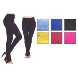 48 Wholesale Womens Fashion Leggings Assorted Color And Size
