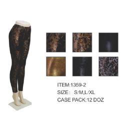 72 Pieces Womens Fashion Leggings Assorted Styles, And Size - Womens Leggings