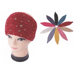 96 Bulk Womens Fashion Assorted Color Winter Headbands