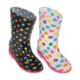 24 Wholesale Girl's Rain Boot Assorted 2 Styles