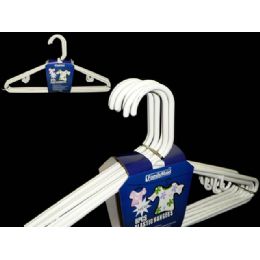 48 of 8-Piece White Adult Hangers