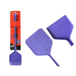 72 Units of Fly Swatter W/tray 2asst Clr - Pest Control