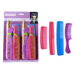 96 Pieces 18-Piece Combs - Hair Brushes & Combs
