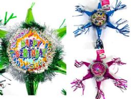 48 Pieces Pinata In 6 Assorted Designs - Party Favors